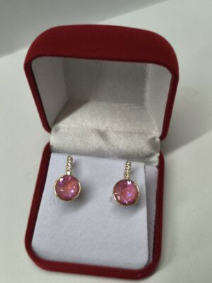 Aros Cristal Rosa ( LINEA JIG JIG)
