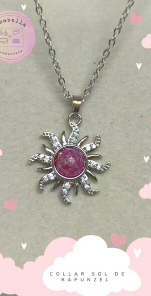 collar Sol de Rapunzel Plateado