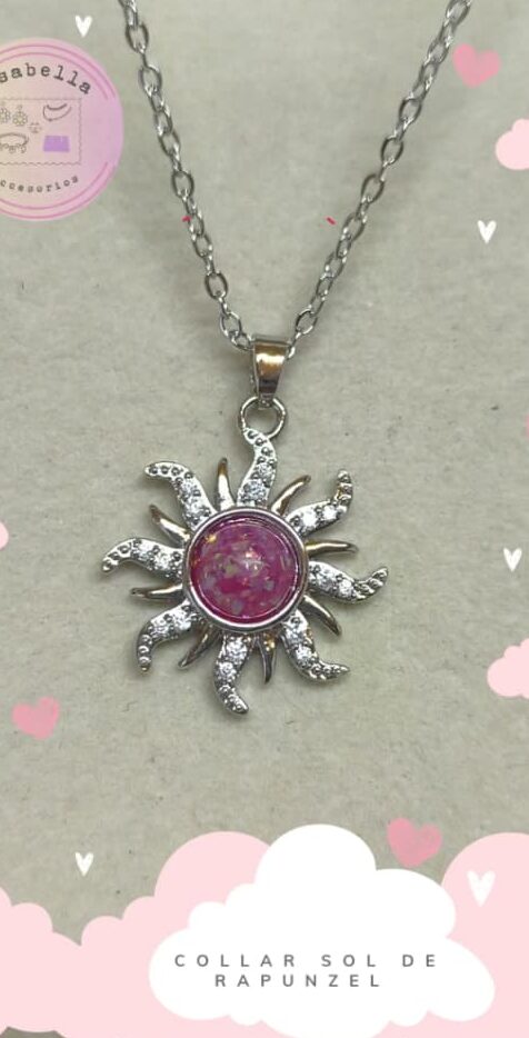 collar Sol de Rapunzel Plateado