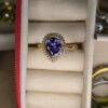 anillo gota Dorado