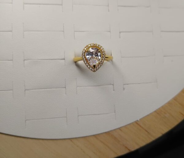 anillo gota Dorado