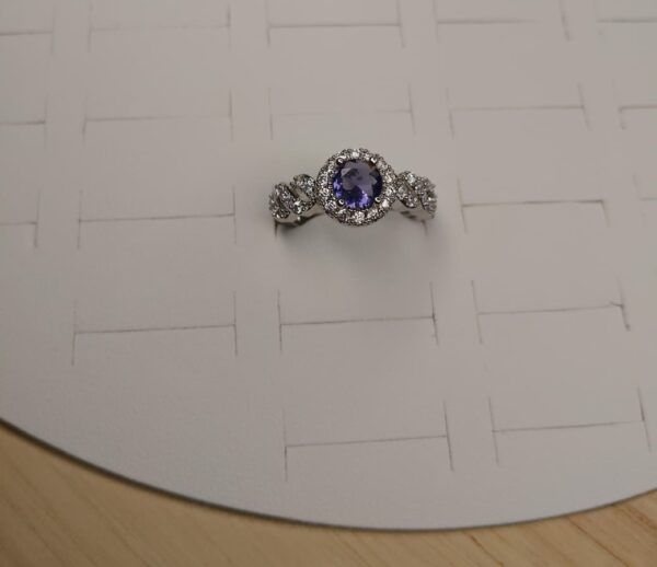 anillo violeta platedo