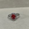 anillo gota plateado