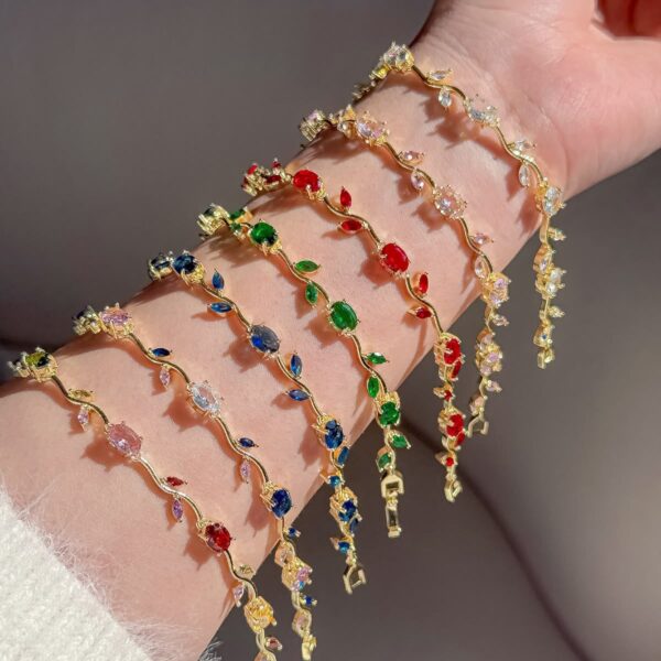 Pulseras tulipán Dorado