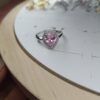 anillo gota plateado