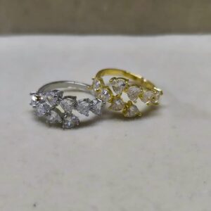 anillo strass de corazones