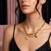 Collar de eslabones dorado
