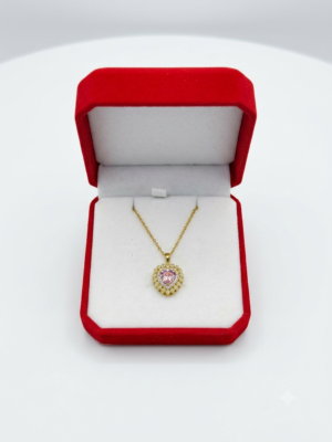 Corazón pando rosa