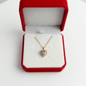 Collar corazón Pando cristal