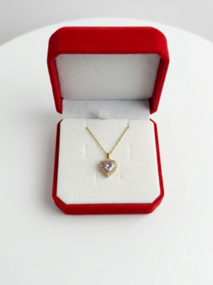 Collar corazón Pando cristal