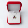 Collar mariposa fucsia tornasol 🩷