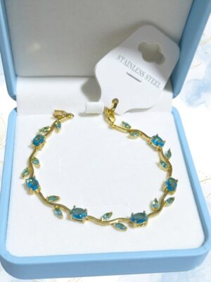 Pulsera tulipán turquesa 🩵