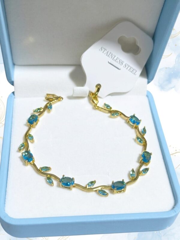 Pulsera tulipán turquesa 🩵