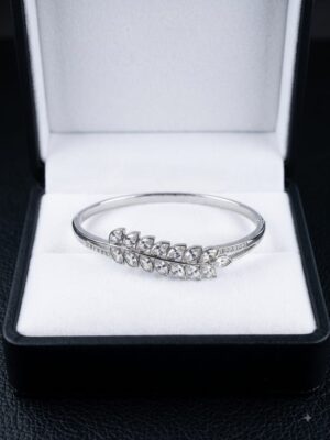 Pulsera rígida hojas