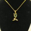 Collar tulipán turquesa