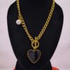 Collar corazón onix