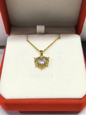 Collar corazón strass ✨