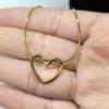 Collar corazón Dorado
