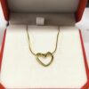 Collar corazón Dorado