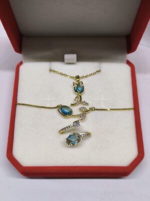 Conjunto tulipán turquesa 🌷