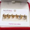 Argollitas corazón Xuping